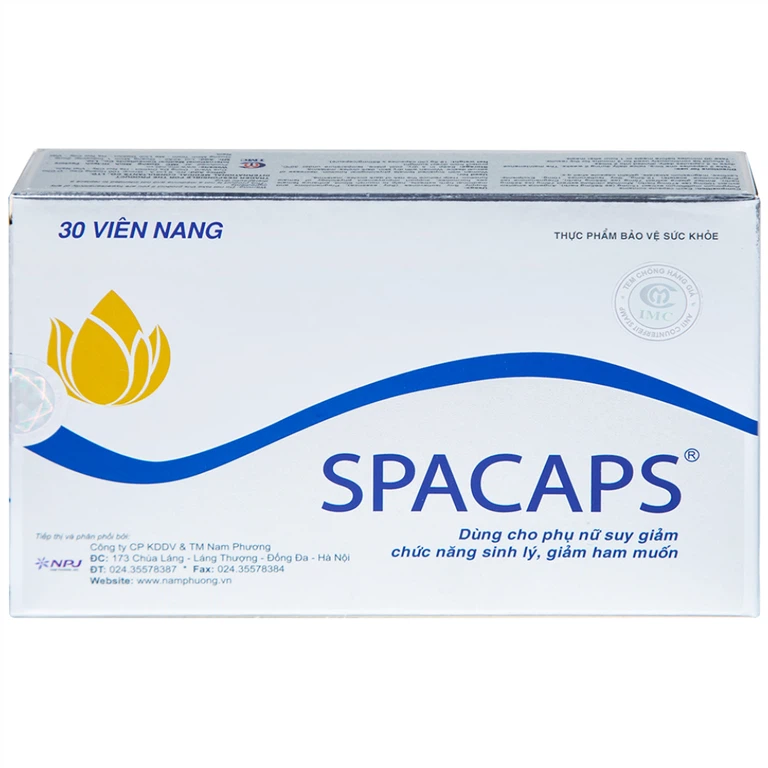 Viên uống Spacaps IMC giúp bổ huyết, tăng nội tiết tố nữ (3 vỉ x 10 viên)