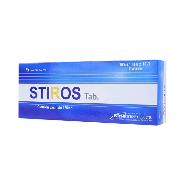 Thuốc Stiros Binex điều trị các bệnh đau xương khớp (10 vỉ x 10 viên)