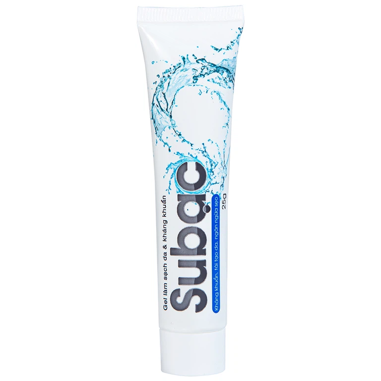 Gel làm sạch da và kháng khuẩn Subạc Spaphar tái tạo da, ngăn ngừa sẹo (25g)