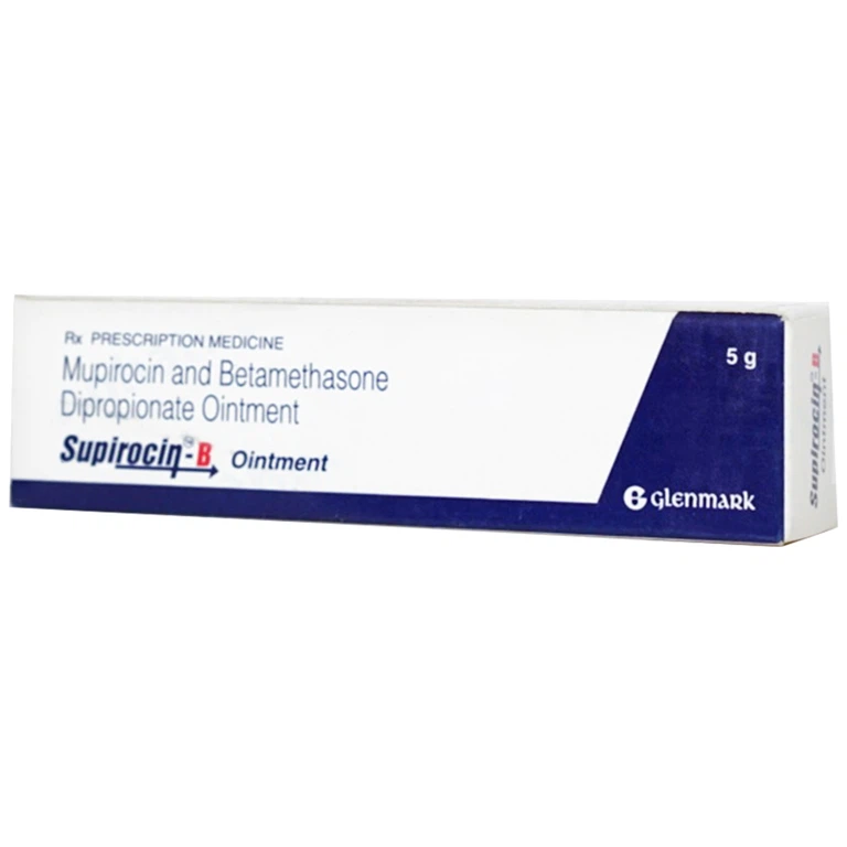 Thuốc mỡ Supirocin B Ointment Glenmark điều trị các bệnh về da (5g)