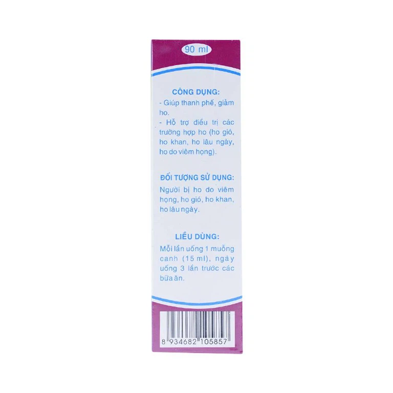 Siro Ho Người Lớn FidoPharm giúp thanh phế, giảm ho (90ml)