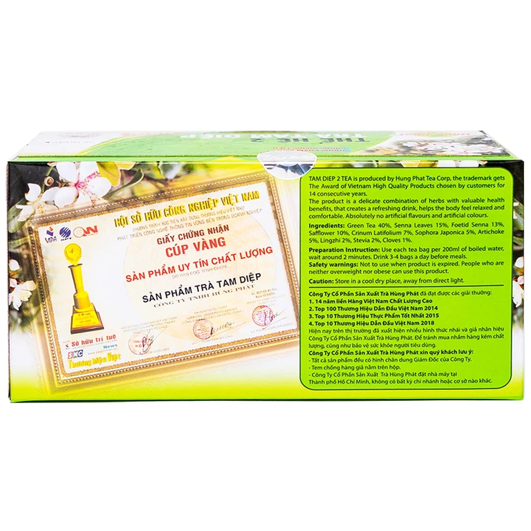 Trà Tam Diệp 2 Hùng Phát (30 gói)