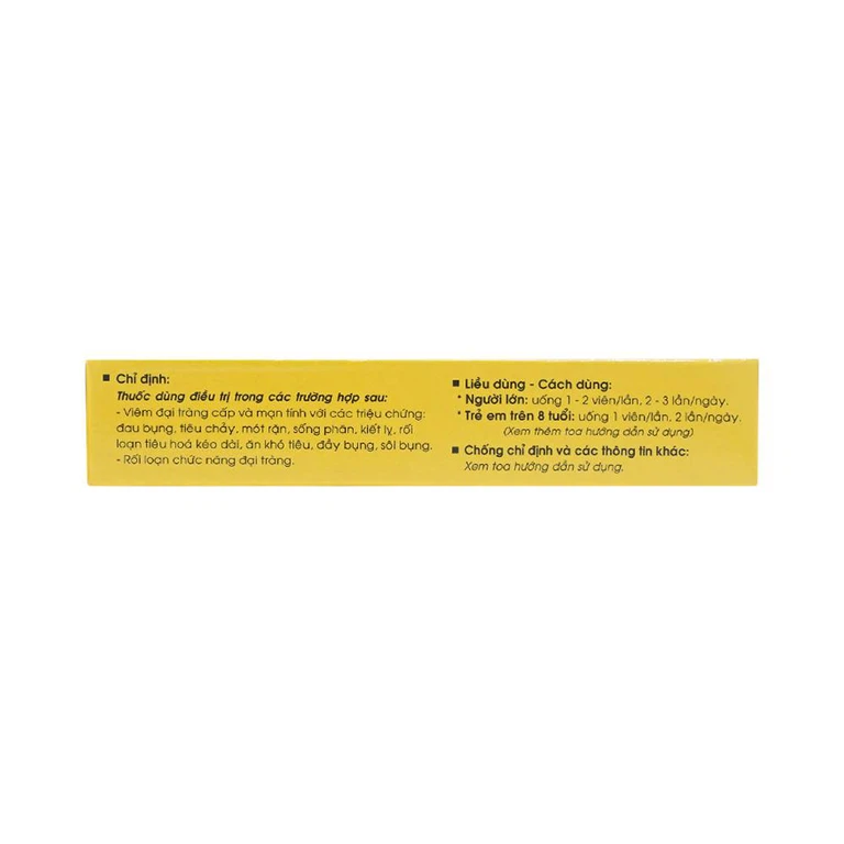 Thuốc Tradin Extra Traphaco điều trị viêm đại tràng (2 vỉ x 10 viên)