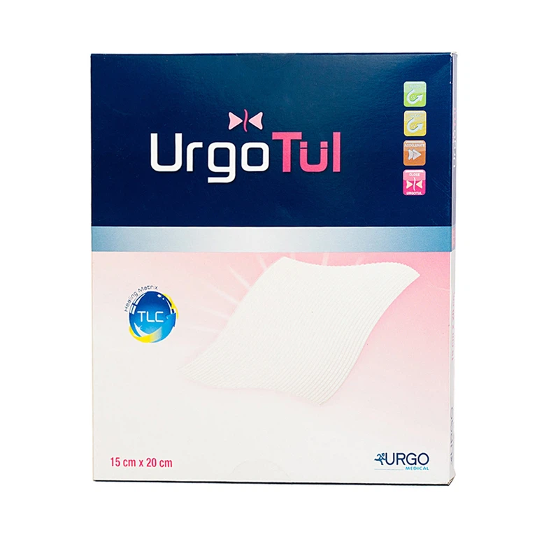 Gạc lưới vô trùng chống dính UrgoTul size 15cm x 20cm băng các vết thương cấp tính, mãn tính (10 miếng)