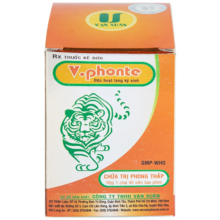 Thuốc V.phonte Vạn Xuân chữa trị phong thấp (40 viên)