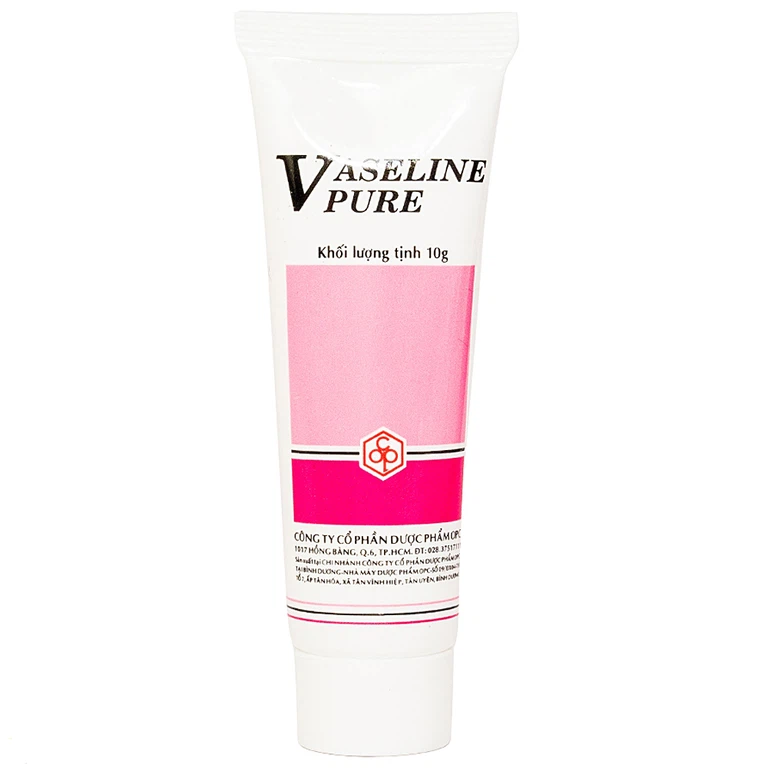 Kem Vaseline Pure OPC phòng nứt môi, khô môi, nứt da bàn chân, bàn tay (10g)