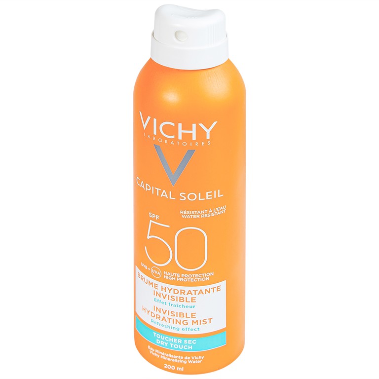 Xịt chống nắng lâu trôi Vichy Laboratoires Capital Soleil SPF50 UVB And UVA dành cho cơ thể (200ml)