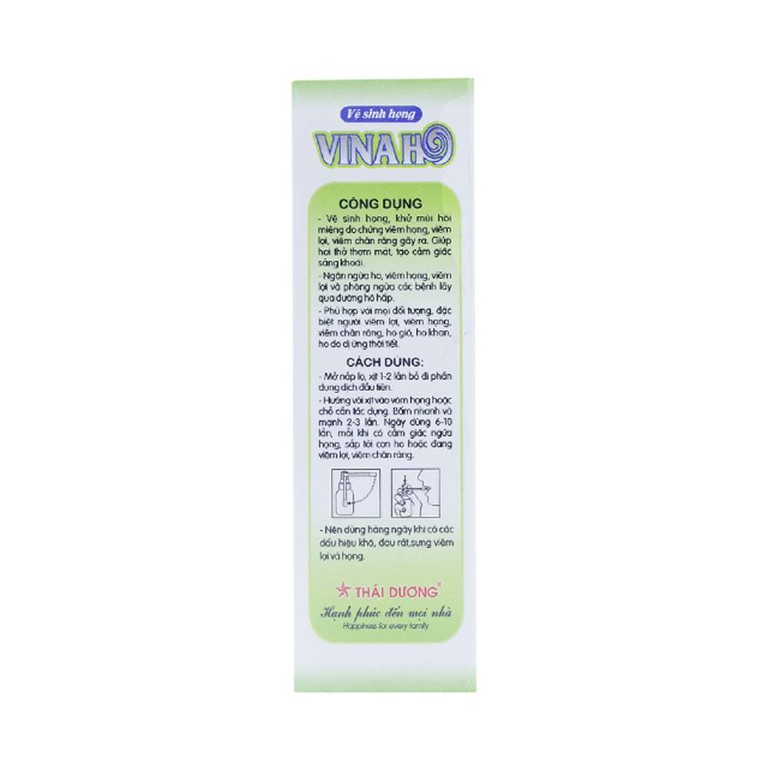 Viên uống Vinaho Thái Dương bổ phế, hỗ trợ làm giảm các chứng ho (20ml)