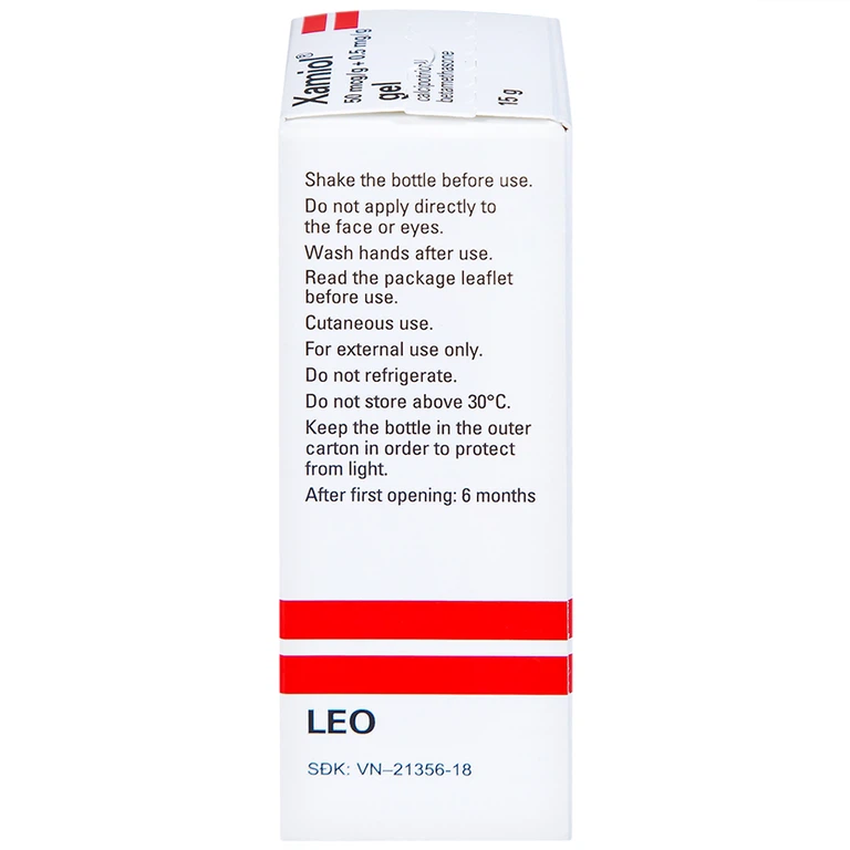 Gel Xamiol LEO điều trị tại chỗ bệnh vẩy nến da đầu (15g)