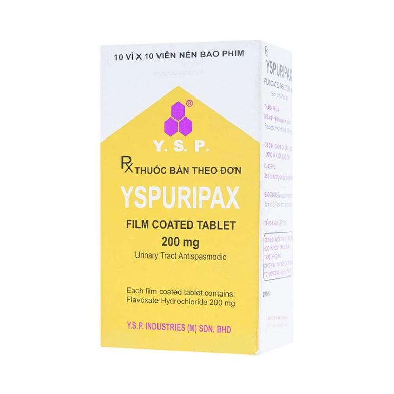 Thuốc YSPuripax giảm chứng tiểu khó, đau trên khớp mu bàng quang (10 vỉ x 10 viên) 