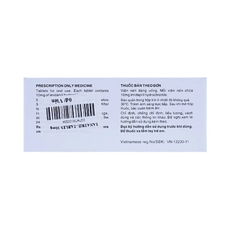 Thuốc Tanatril Tablets 10mg Tanabe điều trị tăng huyết áp vô căn (10 vỉ x 10 viên)