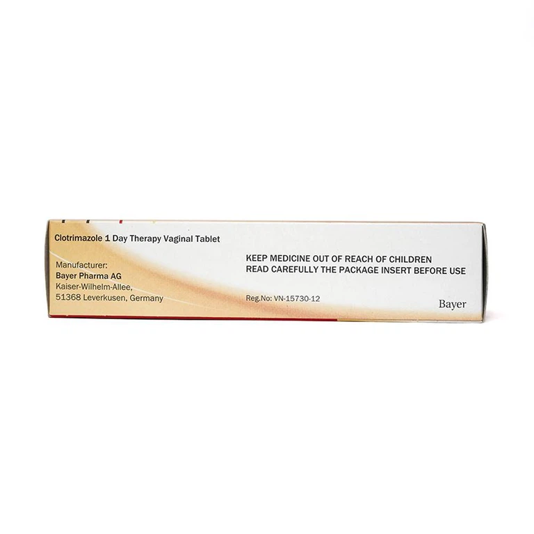 Viên đặt âm đạo Canesten 500mg Bayer hỗ trợ điều trị viêm âm đạo (1 viên)