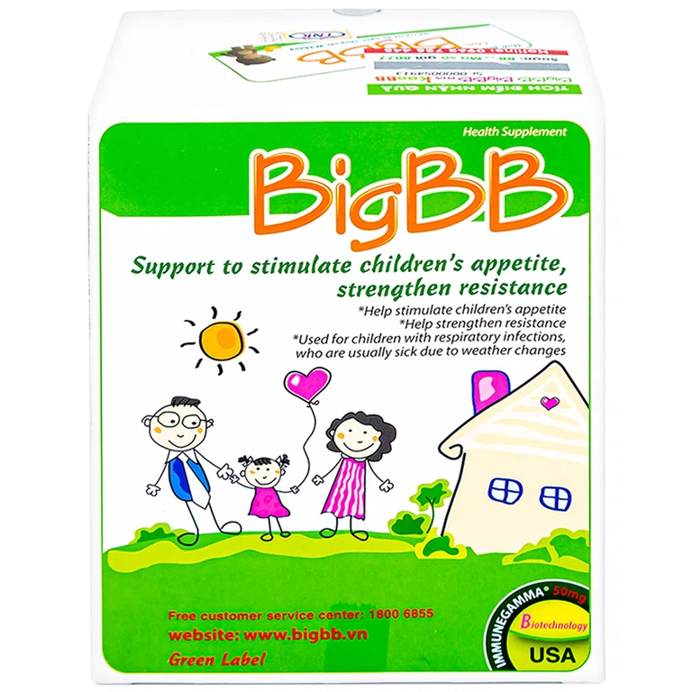 Cốm BigBB IMC hỗ trợ trẻ ăn ngon, tăng sức đề kháng (16 gói)