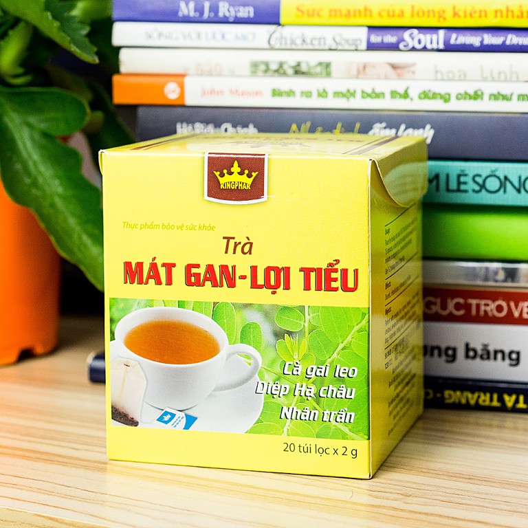 Trà Mát Gan Lợi Tiểu Kingphar tăng cường chức năng gan (20 túi x 2g)