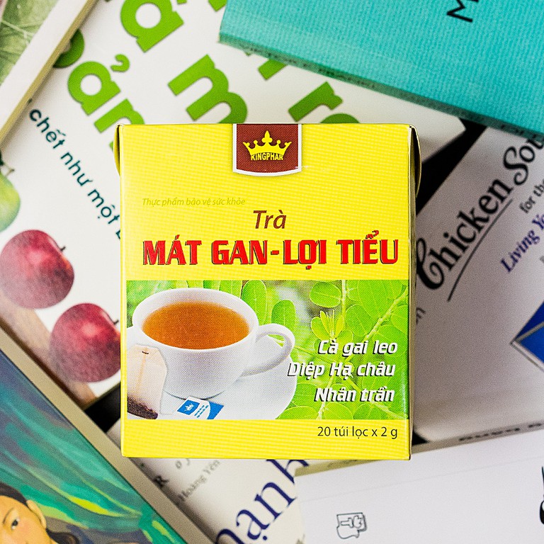 Trà Mát Gan Lợi Tiểu Kingphar tăng cường chức năng gan (20 túi x 2g)
