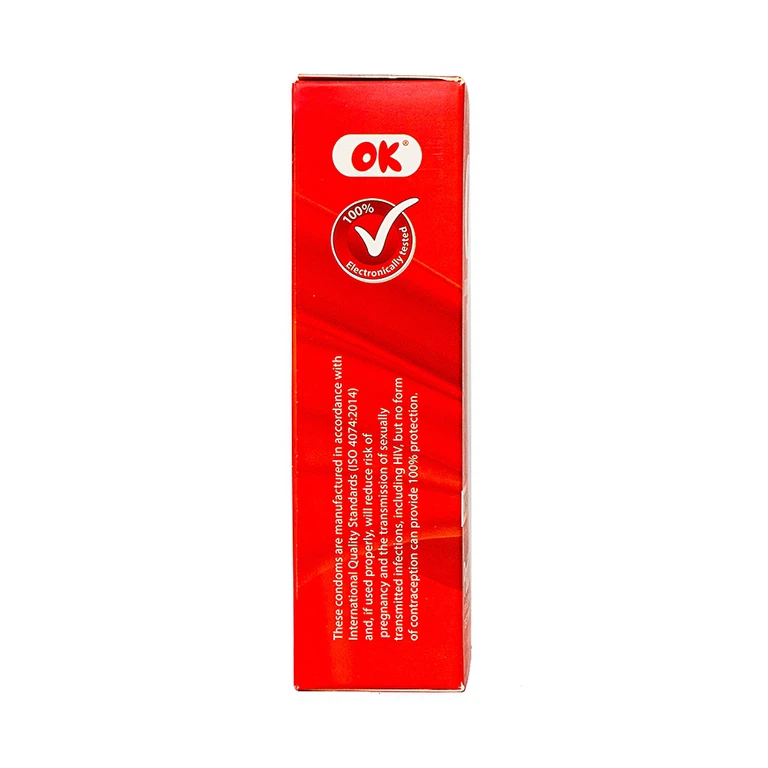 Bao cao su OK Original không mùi, bổ sung chất bôi trơn và không chứa chất diệt tinh trùng (12 cái)