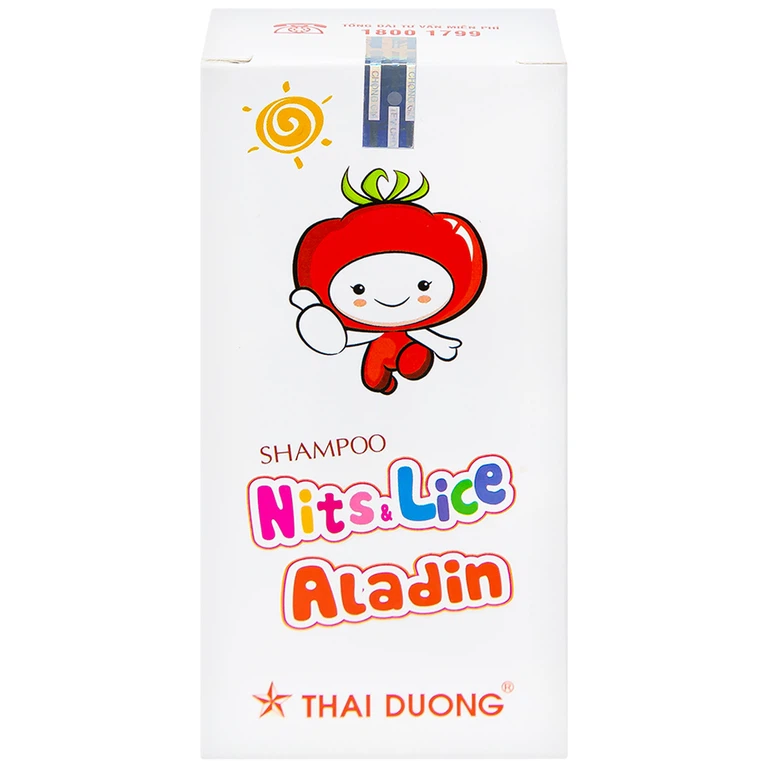 Dầu gội dược liệu sạch chấy Aladin Sao Thái Dương loại bỏ chấy và trứng chấy (30g)