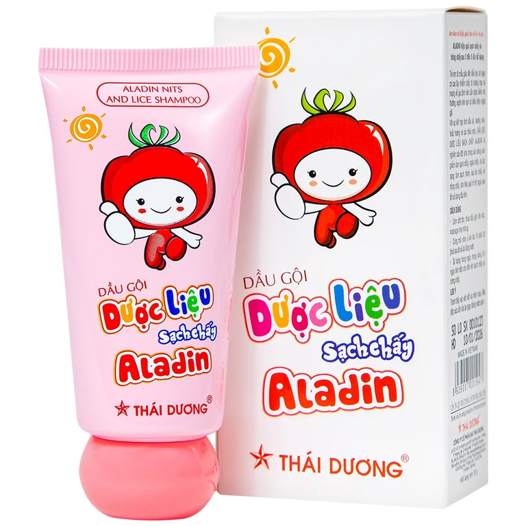 Dầu gội dược liệu sạch chấy Aladin Sao Thái Dương loại bỏ chấy và trứng chấy (30g)