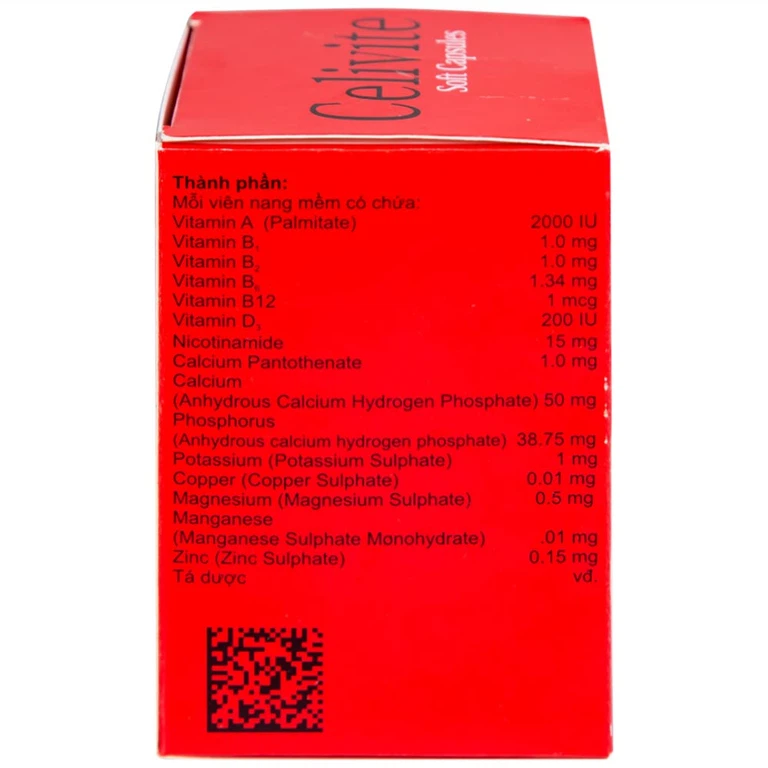 Thuốc Celivite Celogen Pharma bổ sung vitamin và khoáng chất (6 vỉ x 10 viên)