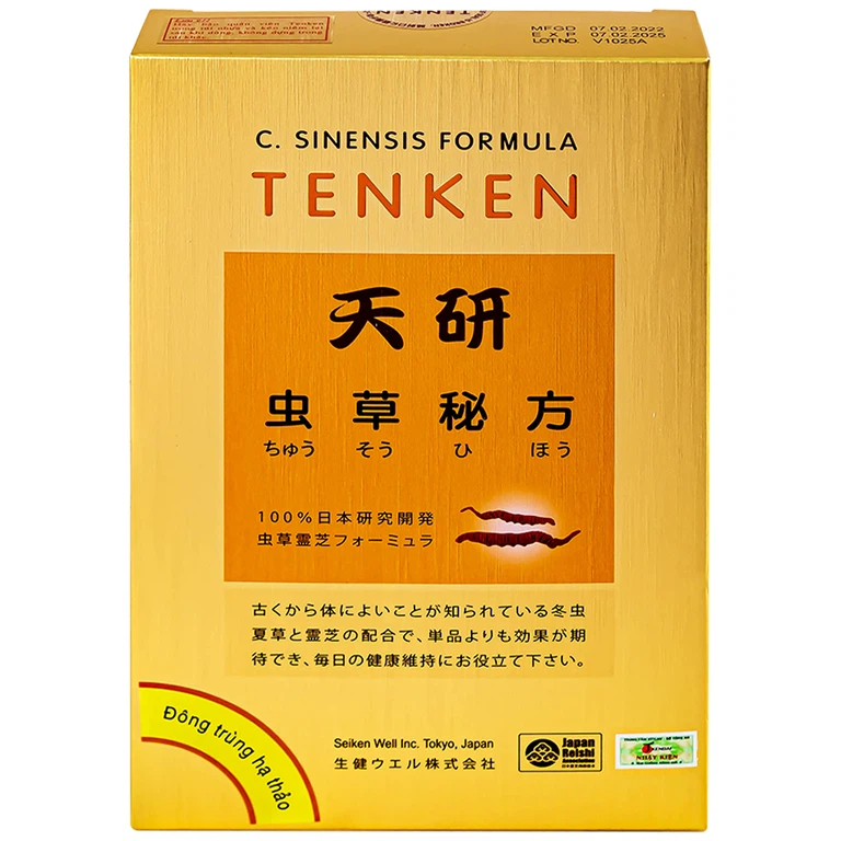 Viên uống Đông Trùng Hạ Thảo Tenken hỗ trợ bồi bổ sức khỏe, tăng cường sinh lực (60 viên)