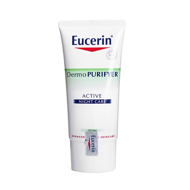 Kem dưỡng da ban đêm Eucerin Dermo Purifyer Active Night Care giảm nhờn, ngăn ngừa mụn (50ml)