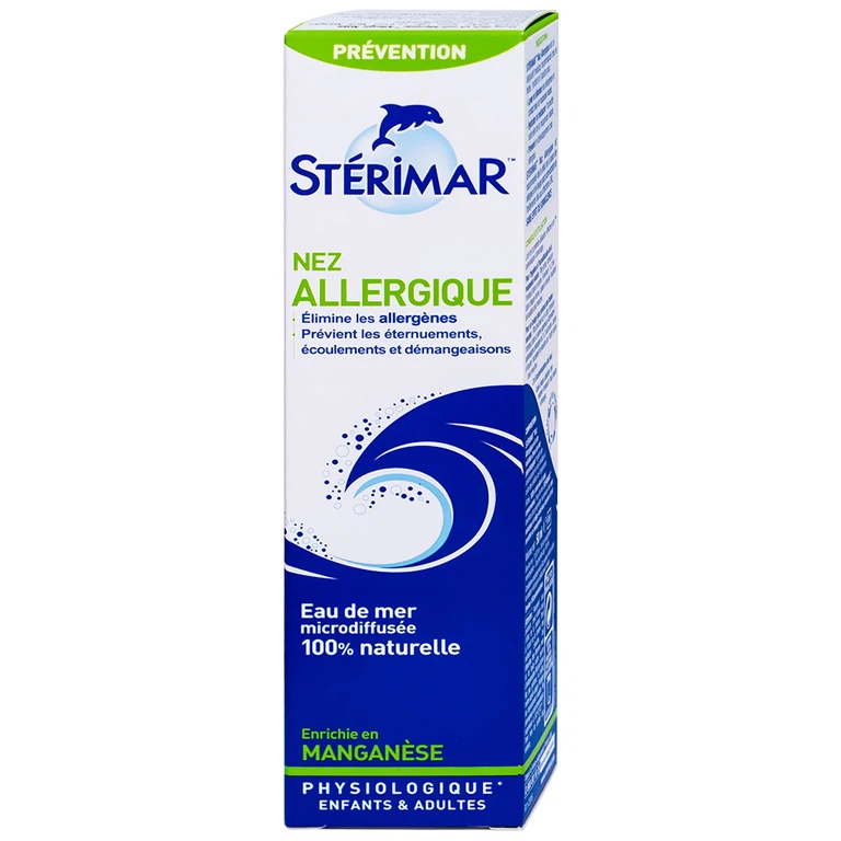 Dung dịch xịt mũi Stérimar Allergic Nose 50ml hỗ trợ điều trị viêm mũi dị ứng cho trẻ từ 6 tháng - người lớn