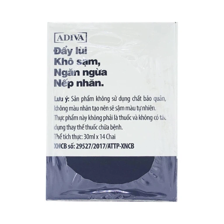 Dung dịch uống Collagen Adiva đẩy lùi khô sạm, ngăn ngừa nếp nhăn (14 chai x 30ml)