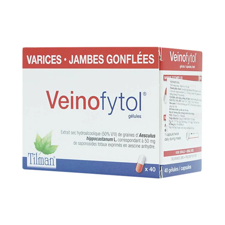Thuốc Veinofytol Tilman điều trị suy tĩnh mạch mãn tính nhẹ (4 vỉ x 10 viên)