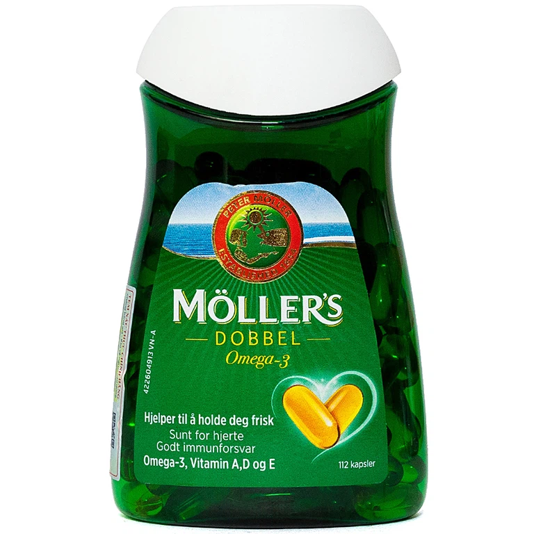 Viên uống Möller’s Dobbel hỗ trợ lên hệ tim mạch, thần kinh, thị lực (112 viên)