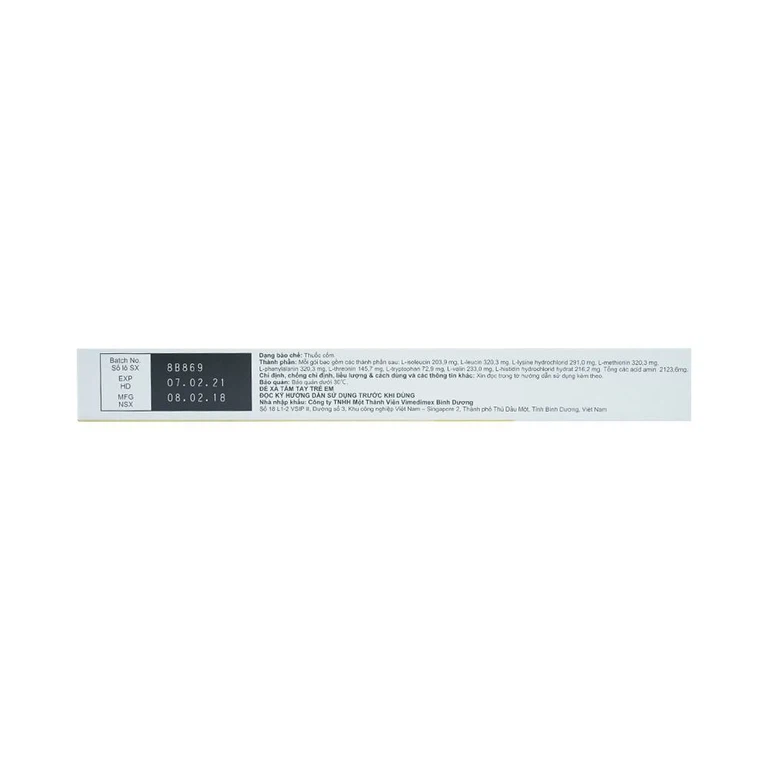 Thuốc bột Amiyu Granules 2.5g EA Pharma cung cấp các acid amin trong suy thận mạn tính (30 gói x 2,5g)