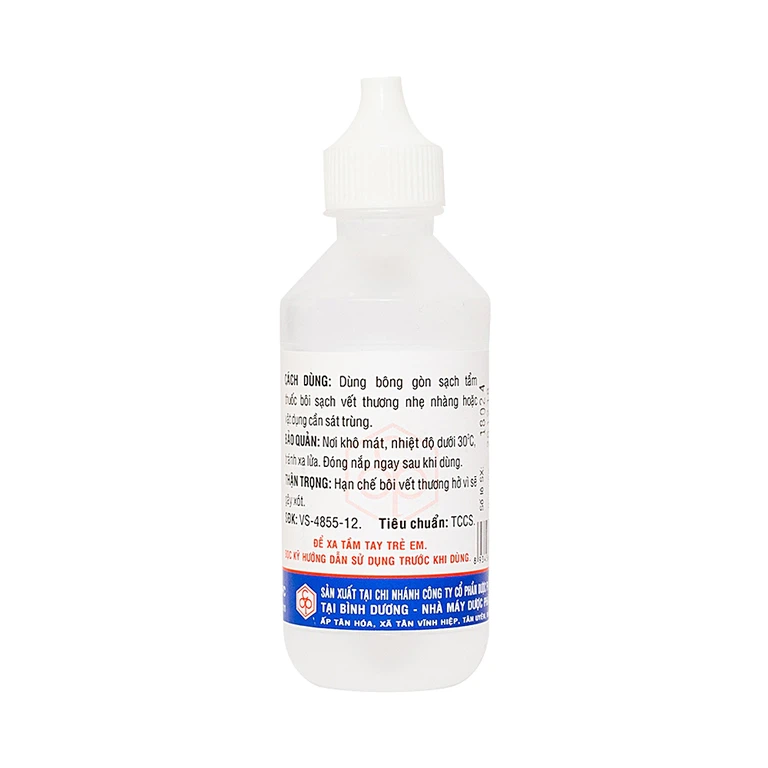 Cồn thuốc dùng ngoài Alcool 90 độ OPC sát trùng vết thương ngoài da, vật dụng (60ml)