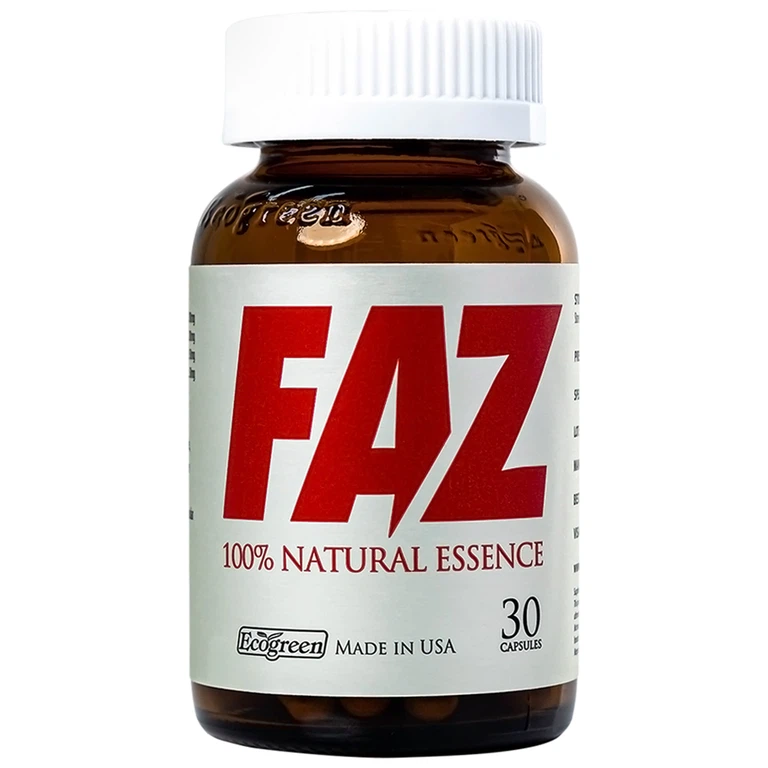 Viên uống FAZ Ecogreen hỗ trợ giảm cholesterol toàn phần, giảm LDL-c (30 viên)