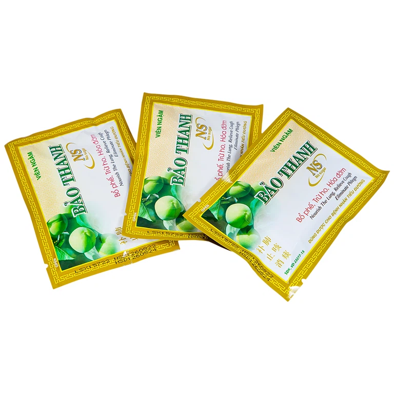 Viên ngậm Bảo Thanh Hoa Linh không đường - bổ phế, trừ ho, hóa đờm (20 vỉ x 5 viên)