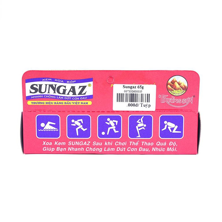 Kem xoa bóp Sungaz Trường Sơn điều trị phong thấp lâu năm (65g)