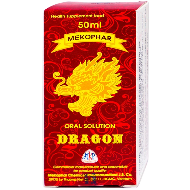 Dung dịch uống Con Rồng Mekophar hỗ trợ tăng cường sức khỏe đường ruột (50ml)