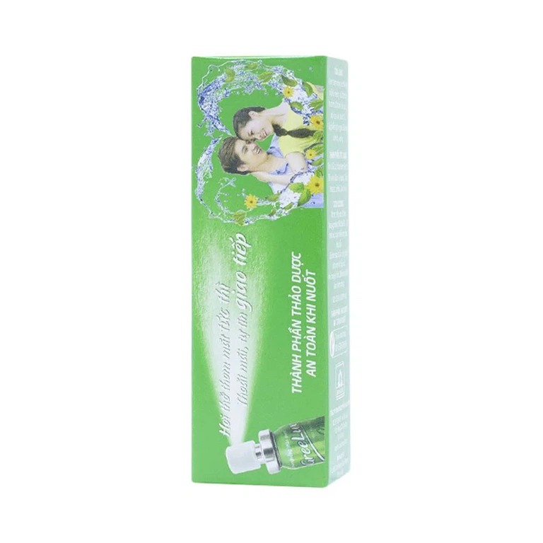 Xịt thơm miệng thảo dược Greelux hương bạc hà khử mùi hôi miệng, ngừa sâu răng (12ml)