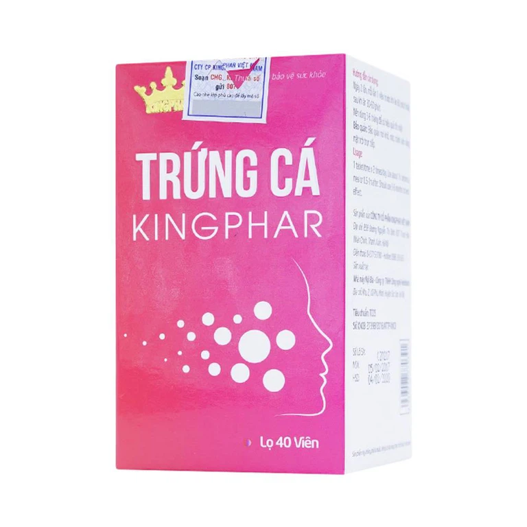 Viên uống Trứng cá Kingphar thanh nhiệt, tiêu viêm, tăng cường giải độc gan (40 viên)