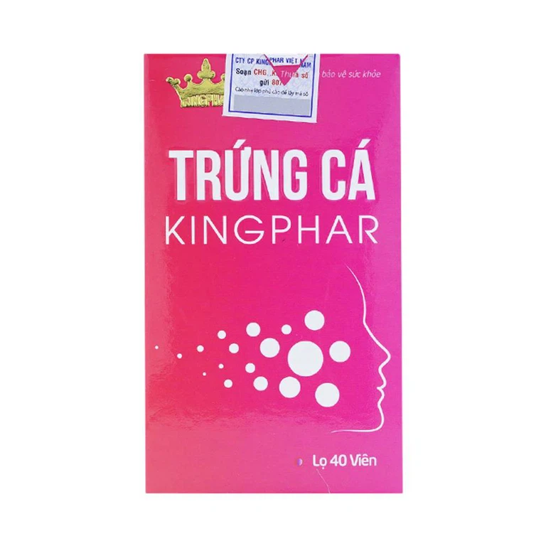 Viên uống Trứng cá Kingphar thanh nhiệt, tiêu viêm, tăng cường giải độc gan (40 viên)