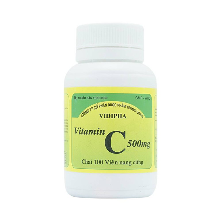 Thuốc Vitamin C 500mg Vidipha điều trị bệnh do thiếu Vitamin C (100 viên)