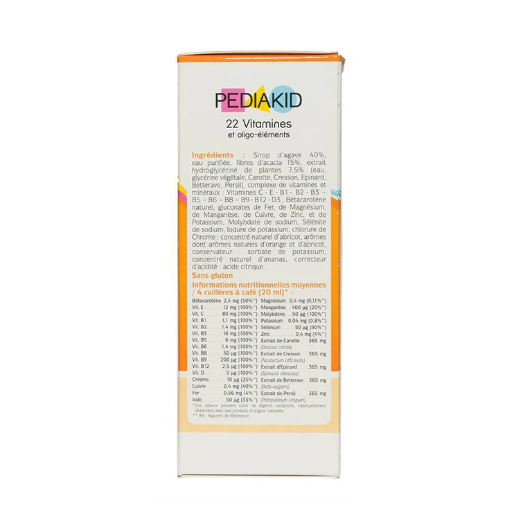 Siro Pediakid 22 Vitamines bổ sung Vitamin và khoáng chất (125ml)