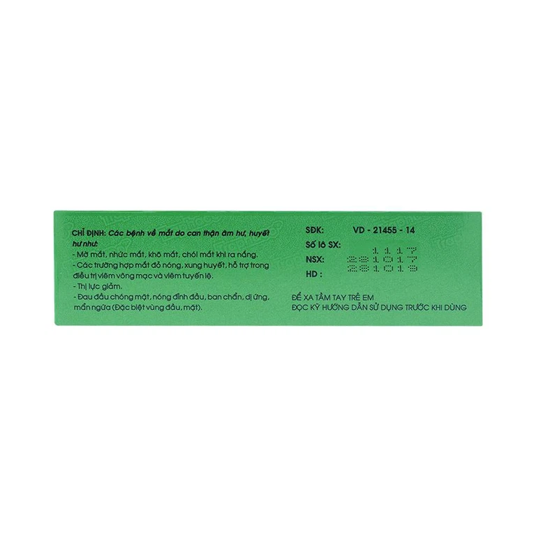 Thuốc Sáng Mắt Traphaco điều trị mờ mắt, nhức mắt (3 vỉ x 10 viên)