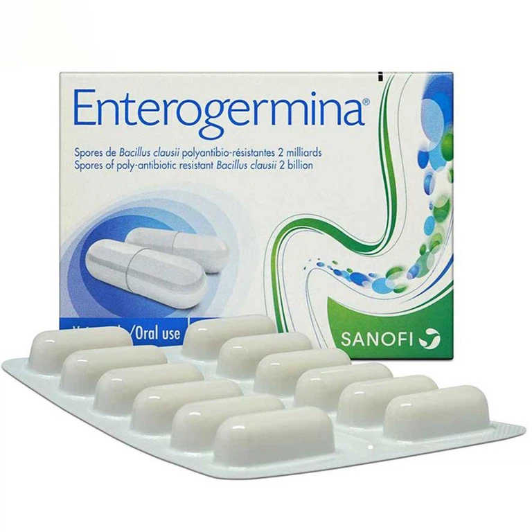 Thuốc Enterogermina Sanofi điều trị và phòng ngừa rối loạn vi sinh đường ruột (1 vỉ x 12 viên)