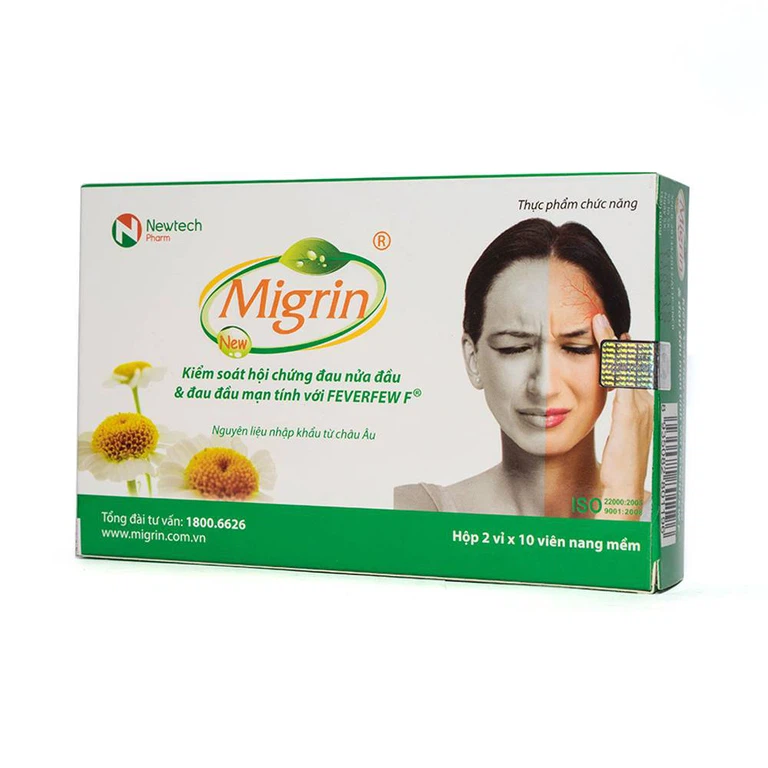 Viên uống Migrin hỗ trợ điều trị đau nửa đầu (2 vỉ x 10 viên)
