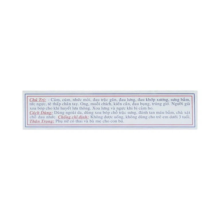 Dầu nóng Thiên Thảo Trường Sơn điều trị cảm, ho, sổ mũi, nhức đầu, say nắng (50ml)