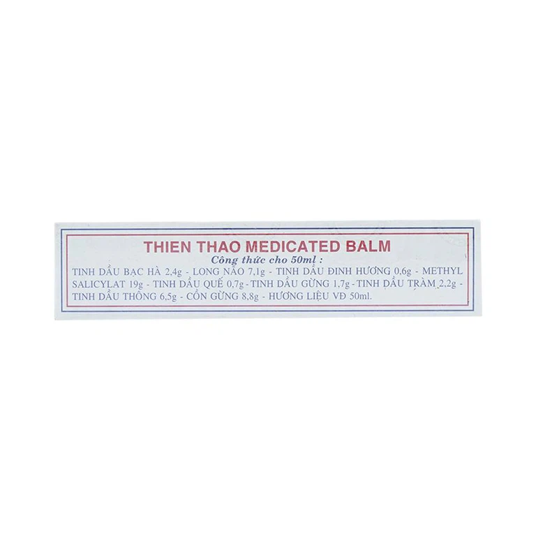 Dầu nóng Thiên Thảo Trường Sơn điều trị cảm, ho, sổ mũi, nhức đầu, say nắng (50ml)
