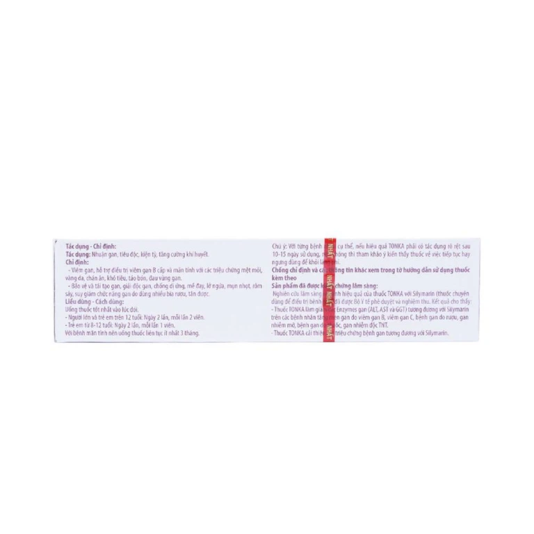Thuốc Tonka Nhất Nhất bổ gan, giải độc, tái tạo gan (2 vỉ x 10 viên)
