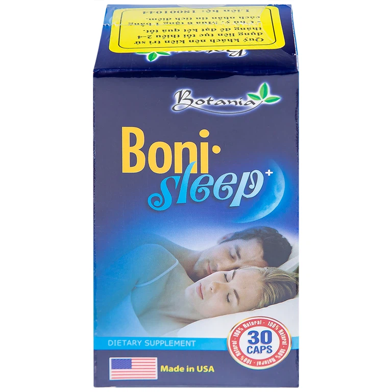 Viên uống Bonisleep Botania giúp an thần, giảm căng thẳng thần kinh (30 viên)