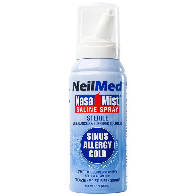 Dung dịch xịt rửa mũi NeilMed Nasa Mist làm ẩm và làm trơn mũi bị khô (75ml)
