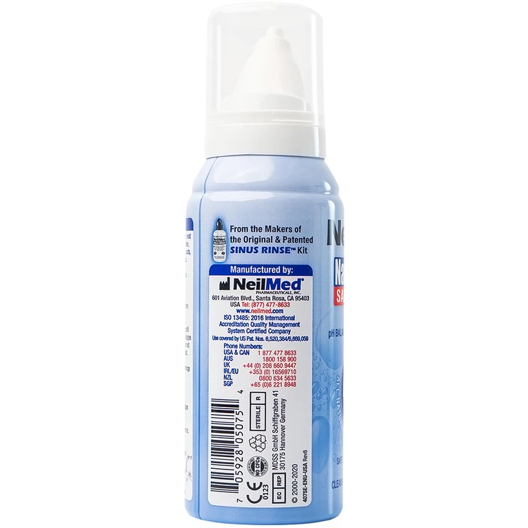Dung dịch xịt rửa mũi NeilMed Nasa Mist làm ẩm và làm trơn mũi bị khô (75ml)