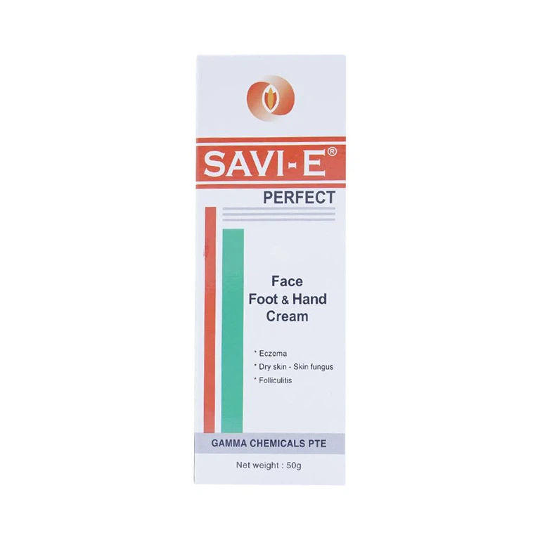 Kem bôi da Savi - E Perfect 50g Gamma giảm các chứng khô da, nứt nẻ ở gót chân, ngón tay